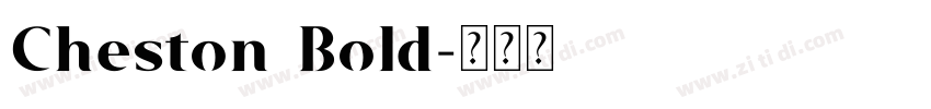 Cheston Bold字体转换